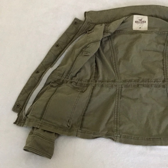 Army green hollister jacket - Picture 3 of 5